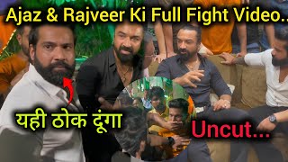 Uncut Rajveer Fitness and Ajaz Khan fight full video Ajaz Khan and Rajveer Sisodia Meet Full Video [upl. by Hsetih]