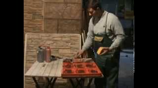 Gypsum cast in urethane molds diy making cultured stone [upl. by Armilda]