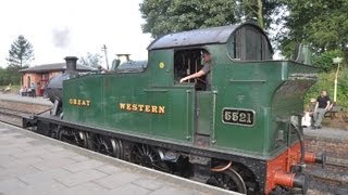 GWR Prairie No5521 262 at The Battlefield Line Railway 15Sep2012 [upl. by Burkhard]