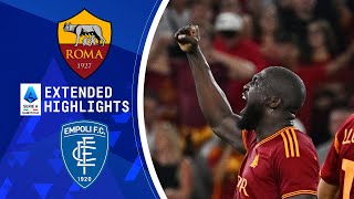 Roma vs Empoli Extended Highlights  Serie A  CBS Sports Golazo [upl. by Nicoli872]