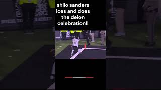 SHILO SANDERS PUTS THE GAME AWAY FOR THE BUFFS AND DOES HIS DADS DEIONS TD DANCE [upl. by Chessy]