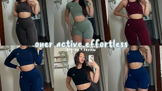 ONER ACTIVE EFFORTLESS COLLECTION REVIEW  going over all the styles and colorways  sizing [upl. by Filberto937]