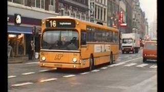 Volvobusser på linie 16 i København 1996 [upl. by Moody]