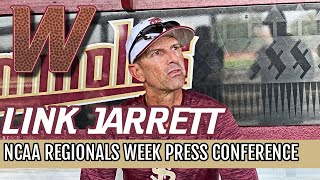 FSU Baseball Coach Link Jarrett Previews NCAA Regional Tournament  FSU Baseball  Warchant TV FSU [upl. by Atinas]