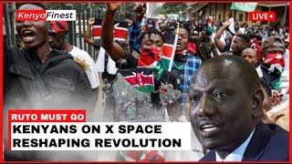 🔴LIVE Gen Z Issues a Stern Warning to Ruto on X Space [upl. by Ardnuek]