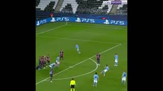 Riyadh Mahrez free kick goal against psg 2021 shorts Championsleague football [upl. by Takeshi857]