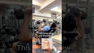 Shoulder Press form Check gym fitness motivation workout shorts viralvideo relatable new [upl. by Glanville658]