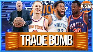 🚨BREAKING KNICKS TRADE FOR BIG KAT Towns to NY Randle Donte BatesDiop to Minny amp DaQuan to CHA [upl. by Shiverick]