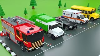 Colors with Car Parking Street Vehicles Toys  Colors Videos for Children [upl. by Dagley]