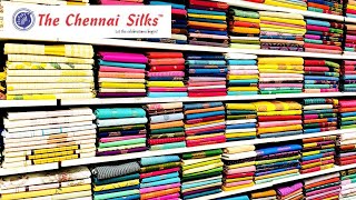 Chennai Silks Different Types of Saree From 295Linen organza Fancy cotton Trending saree collection [upl. by Olenolin623]