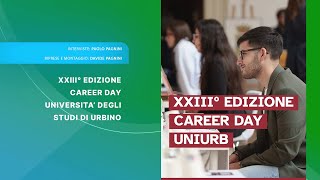 CAREER DAY UNIVERSITÁ DI URBINO  EDIZIONE AUTUNNO 2024 [upl. by Gil]