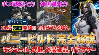 【TFD】最強のバニービルドを完全解説 圧倒的火力に殲滅力‼ ソロ攻略はコレで間違いなし 2つの赤モジュールを使い分けろ【The First Descendant】 [upl. by Rapsag]