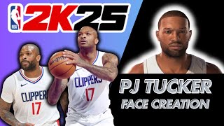 🏆BEST PJ TUCKER FACE CREATION NBA 2K25🏆 [upl. by Cirala]