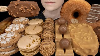 ASMR Cinnamon Coffee Desserts amp Ice Cream Donut Cake HaagenDazs Mochi Boba Macaron Cookies [upl. by Hawger]