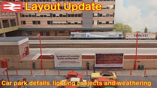 Layout Update Winter 2022  lighting scenic improvements vehicles and weathering [upl. by Lizette977]