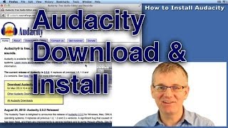 Audacity Tutorial How to Install [upl. by Nitniuq]