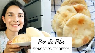 Pan de pita CASERO Con trucos y secretos Receta libanesa fácil y deliciosa [upl. by Entsirhc]