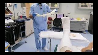 How to apply  Below knee backslab with fiberglass in urdu  hindi [upl. by Aissyla]