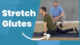 3 Glute Stretches Release Tightness [upl. by Seedman83]