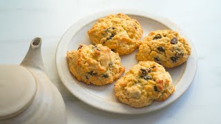 Easy Rock Buns Recipe  Simple Snack for Afternoon Tea or Coffee  Easy Rock Cakes Recipe [upl. by Kcirdled383]