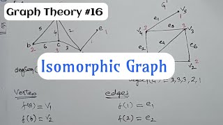 Isomorphic Graph  Isomorphism in graph theory  Discrete Mathematics [upl. by Rosenbaum]