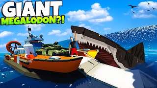 Capturing a Giant Megalodon in Stormworks [upl. by Verada]