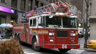 FDNY Ladder 24 Responding [upl. by Ardnuek]