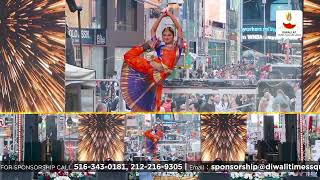 Amazing Dance on Pitcher Matka with Candles Highlights 2023  Diwali at Times Square Oct 19 2024 [upl. by Mihar776]