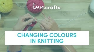 How To Knit  Changing Colours [upl. by Aes]