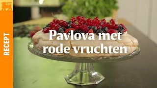 Pavlova met rode vruchten [upl. by Onitnerolf]