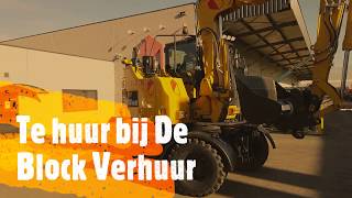 Komatsu PW118MR for rent  De Block Verhuur [upl. by Rimola]