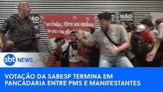 Privatização da Sabesp Pancadaria na Alesp deixa manifestantes e policiais feridos [upl. by Lait127]