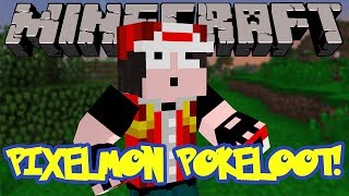 Minecraft Mod Review Pixelmon PokeLoot  LOOT WITHOUT KILLING BOSSES [upl. by Aelegna535]