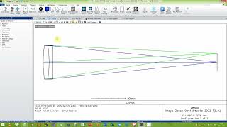 Cemented aplanatic doublet synthesis and saving the result for ZemaxSPIE Photonic Asia 2022 [upl. by Lowson]