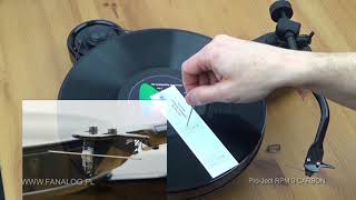 Pro Ject RPM 3 Carbon  Regulacja kąta prowadzenia tracking error [upl. by Neumeyer647]