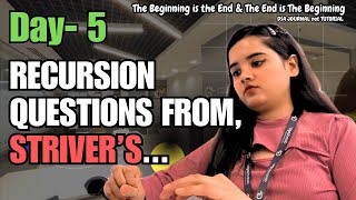 Day05🔥 Importance of STRIVERS RECURSION PLAYLIST 🤔 youtube softwareengineer Meghss [upl. by Lathan641]