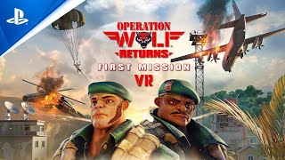 Operation Wolf Returns First Mission VR  They Are Back  PS VR2 Games [upl. by Nela396]