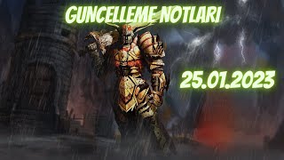 Knight Online güncELLEME Notları 25012024 [upl. by Areht]