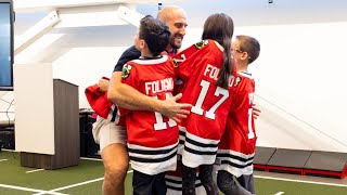 Nick Foligno Learns He Is Captain  Chicago Blackhawks [upl. by Stav]