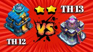 th12 vs th15 2 star  th12 vs th15  how to do 2 star in th15 with th12  best th12 attack strategy [upl. by Noiek]