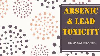 ARSENIC AND LEAD POISONING [upl. by Eirellam]