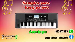 Samples para Teclado Korg pa 300 Aeminpu 2020 [upl. by Claudian]