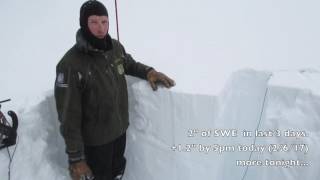 A lot of snow  Heavy windloading  Large Avalanches  6 Feb 2017 [upl. by Beck]