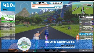 Zwift Chasing Tour  Chasing Yellow Stage 4 on Watopia Mayan Mash [upl. by Holmen65]