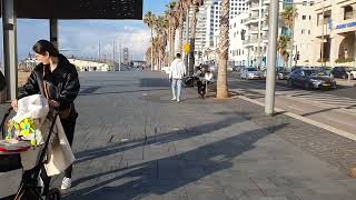 Live Tel aviv tour 🔴 Walking tour Tel Aviv Promenade live beach sea video israel [upl. by Norraa416]