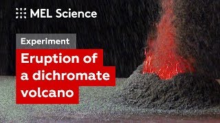 What happens when ammonium dichromate is ignited quotDichromate volcanoquot experiment [upl. by Nadnarb]