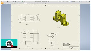 Como crear planos y exportar a Pdf en Inventor Pro 2021 [upl. by Iraam987]