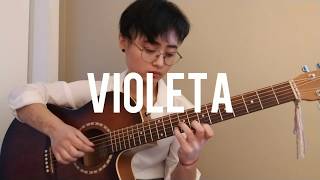 IZONE 아이즈원  VIOLETA Fingerstyle Guitar Cover wchords [upl. by Canning]