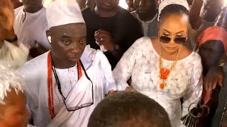 CHECK OUT K1 DE ULTIMATE WASIU AYINDE OLASUNKANMI AND HIS WIFE AS THEY PERFORM ELITE RITUAL RITES [upl. by London]