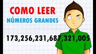 COMO LEER NÚMEROS MUY GRANDES Super Fácil [upl. by Nabe]